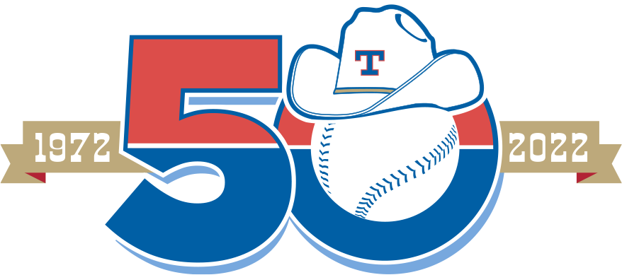 50 Years Of Texas Rangers 1972-2022 Thank You For The Memories T